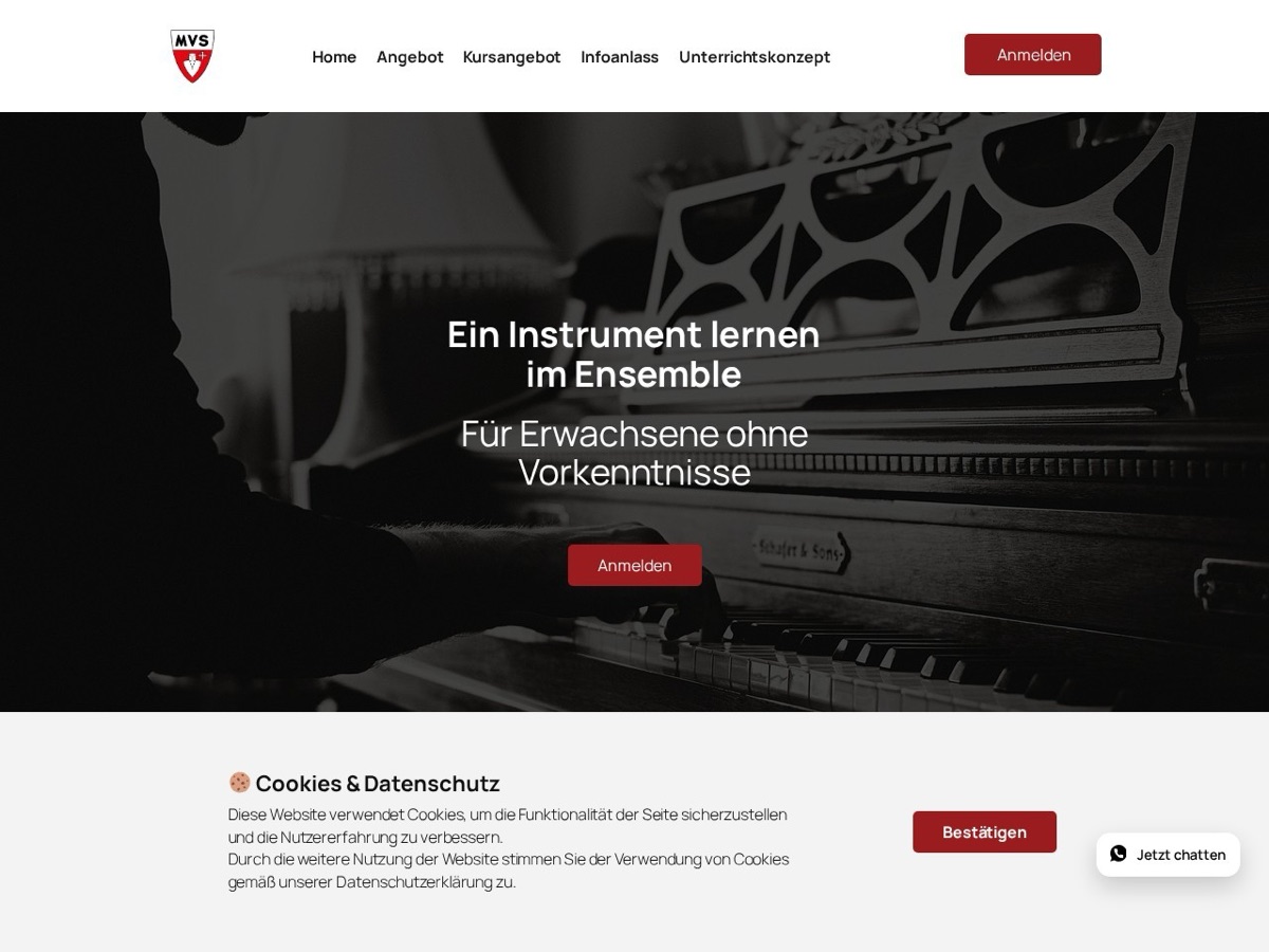 blaeserklasse-zh.ch — Website