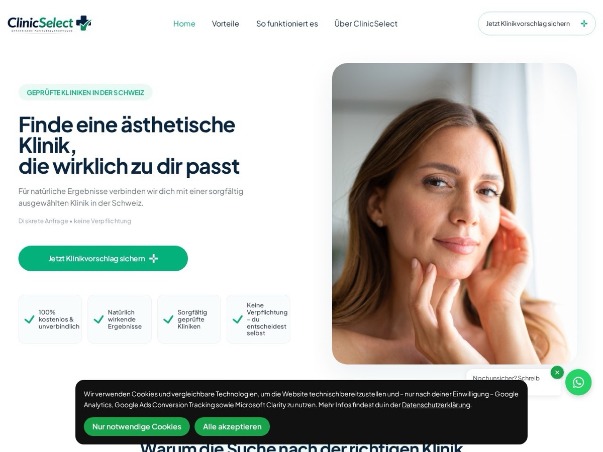 clinicselect.ch — Plattform